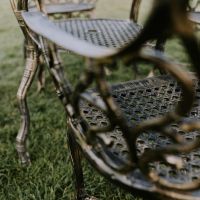 Close up of Rattan Design Chair 