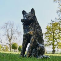 Sitting Fox Garden Sculpture 