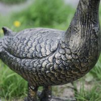 Close up of Goose Garden Sculpture 