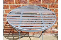 Round grey table