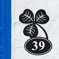 Shamrock House Number Sign