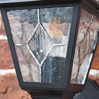 Close-up of the Leaded Glass on the Lantern