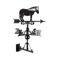 Shetland Pony Weathervane Created From Iron and Finished in Black