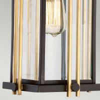 Shipley Modern Chain Lantern Gold Band Detailing