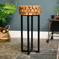 Log Style Side Table