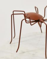 Close up of legs detail on recycled metal spider sculpture