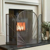Silver "Art Deco" Three-Fold Fireguard