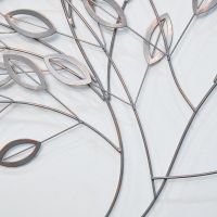 Close-up of the Silver Finish on the Wall Art