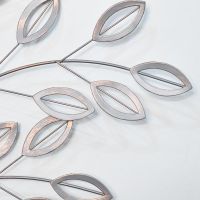 Close-up of the Silver Finish on the Wall Art