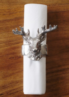 Silver Stag Napkin Holder