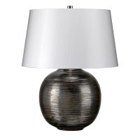 Silver Table Lamp Switched Off
