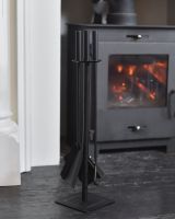 In situ photo of fireside companion set