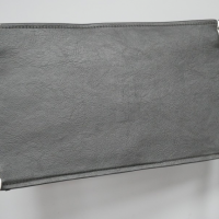 Close-up of the Black Leather on the Back of the Chair