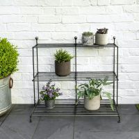 Simplistic Steel Plant Shelving Stand in Situ