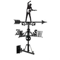 Singer With Guitar Weathervane Mounted