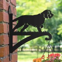 Single Korthals Griffon Hanging Basket Bracket