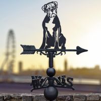 Sitting Boxer Dog Weathervane