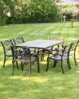 Six Seater Copper Garden Furniture 