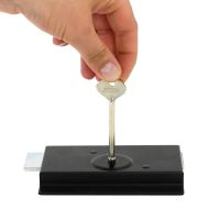 Slim Black Left Hand Rim Lock