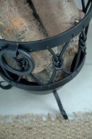Small Sherwood Knot Iron Log Basket