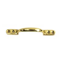 Simplistic Polished Brass Round Pull Handle