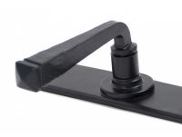 "Thornton" Smooth Black Iron Contemporary Door Handles