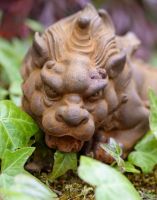 Snarling Dragon Sculpture Close Up 