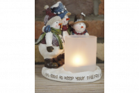 Snowmen Candle Holder
