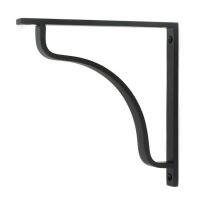 Solid Brass Black Shelf Bracket - 200mm x 200mm