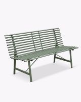 "Soundscape Meadows" Contemporary Park Bench in a Green Finish