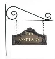 Bronze Woodland Double sided House sign on Wall Mounted Bracket