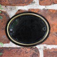 Cast Brass Blank Number sign