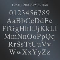 The Numbers and Letters Available for this House Number Plaque