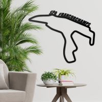 Spa-Francorchamps Race Track Wall Art in Situ in the Sitting Room