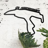  Spa-Francorchamps Race Track Wall Art Crated From Steel and Finished in Black