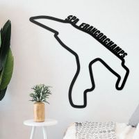 Iron Spa-Francorchamps Race Track Wall Art in the Living Room