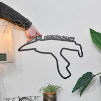 Spa-Francorchamps Race Track Steel Wall Art to Scale