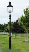 "Belgravia" Extra Large Lamp Post & Lantern in Situ