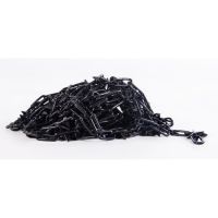Black Steel Spiked Chains (Sold Per Metre) - Alternate Spikes