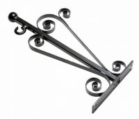 Square Iron Hanging Lantern With Bracket