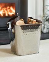 "Keatley" Square Stainless Steel Log Holder