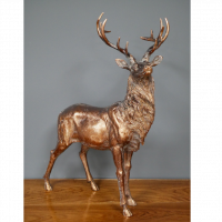 Antique Bronze Stag Sculpture