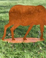 Rustic Stag Sculpture On Base