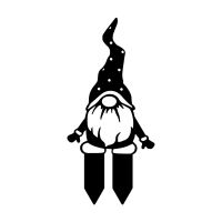 Standing Gonk Gnome Silhouette in a Black Finish