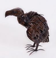 "Kendrick Falls" Standing Vulture Garden Sculpture