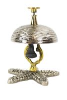 Silver & Gold Star Fish Reception Bell