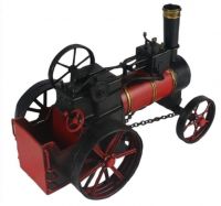 Vintage Red & Black Steam Train Replica Ornament Top View