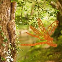 Steel Dragonfly Tree Spike - Rustic in Situ
