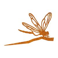 Close-Up of Steel Dragonfly Tree Spike - Rustic
