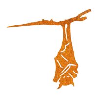 Close-Up of Steel Hanging Bat Tree Spike - Rustic